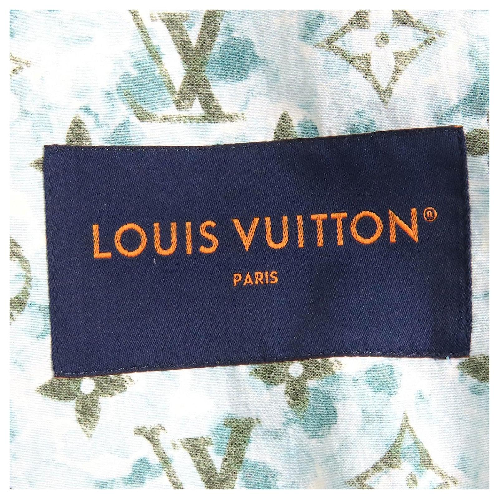 Veste réversible Monogram Louis Vuitton en nylon bleu