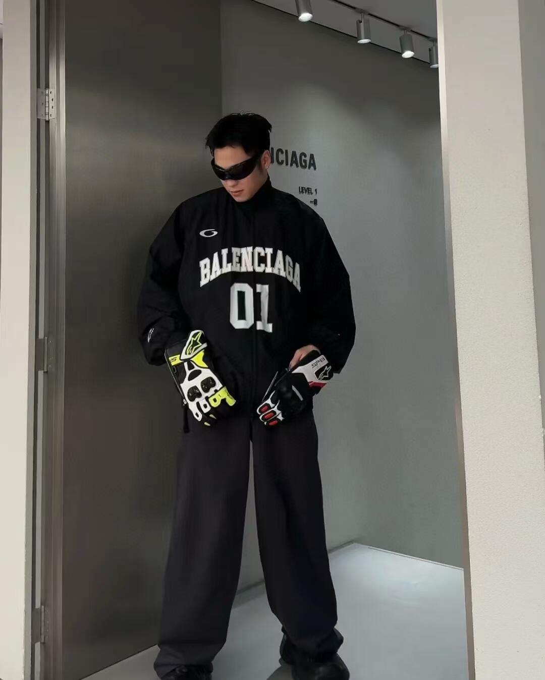 BASKETBALL SERIES - VESTE TRACKSUIT POUR HOMME EN NOIR bln h