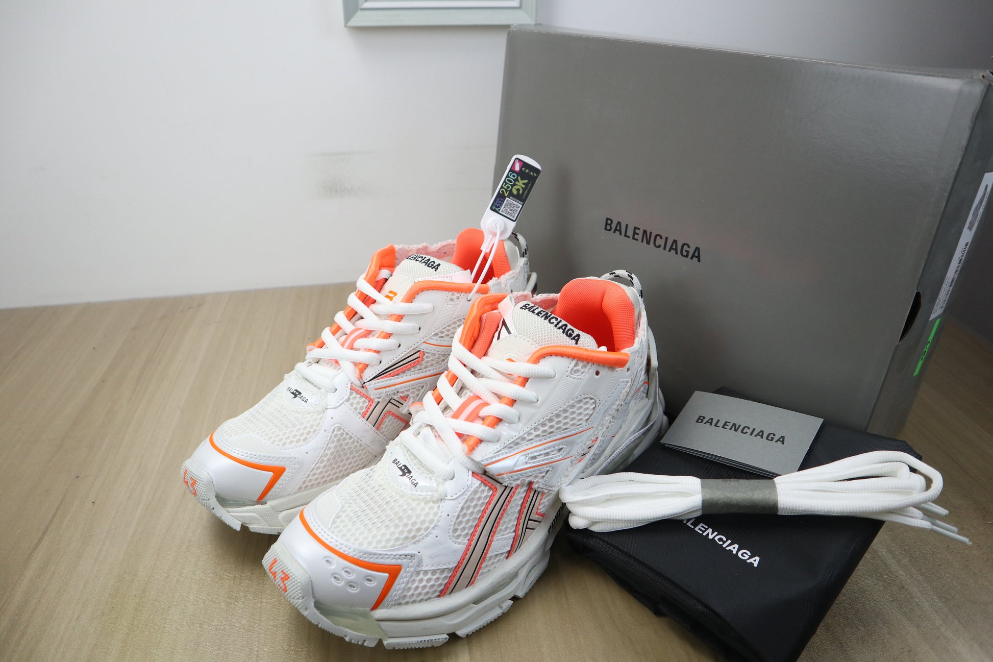 Blcg Runner blanche orange facture