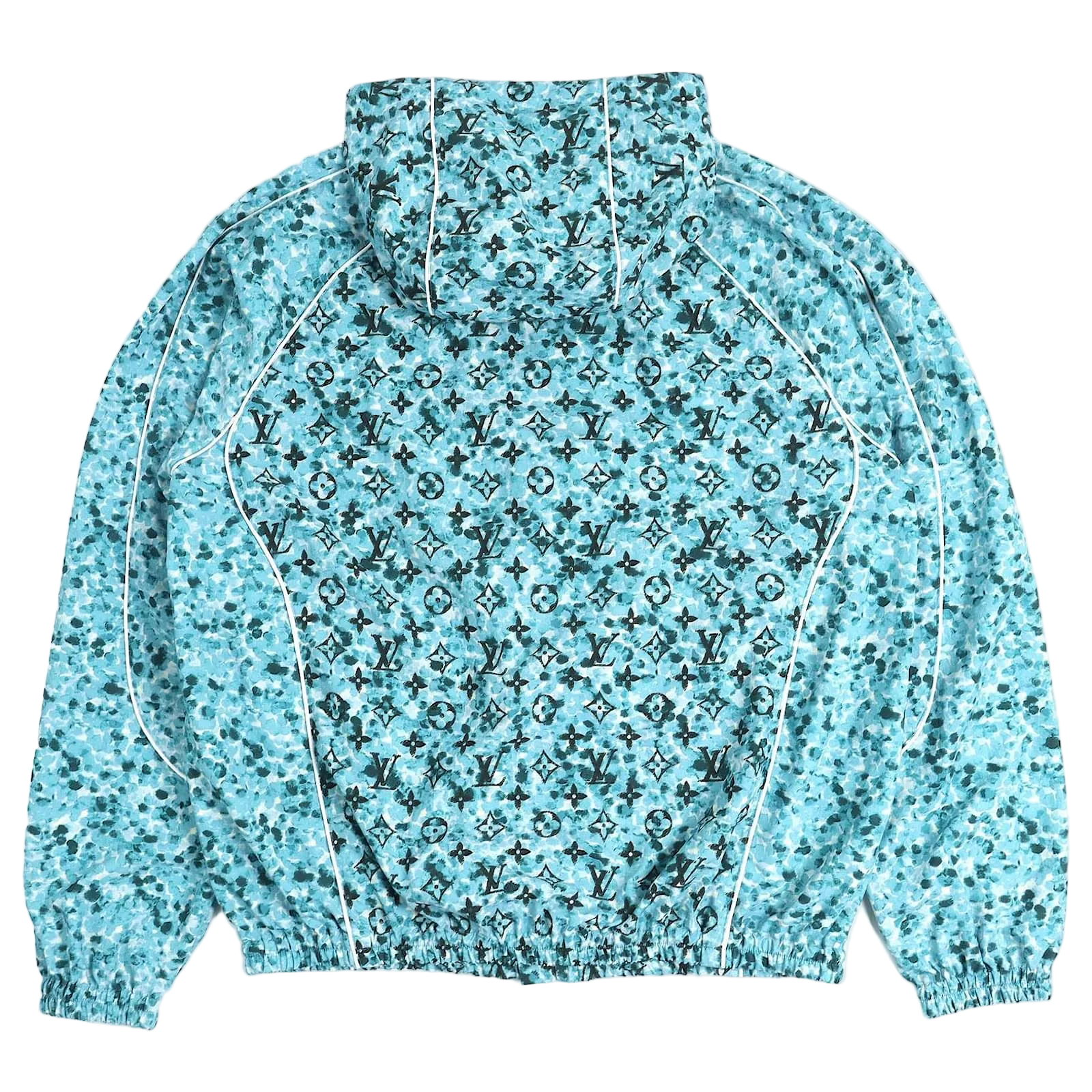 Veste réversible Monogram Louis Vuitton en nylon bleu