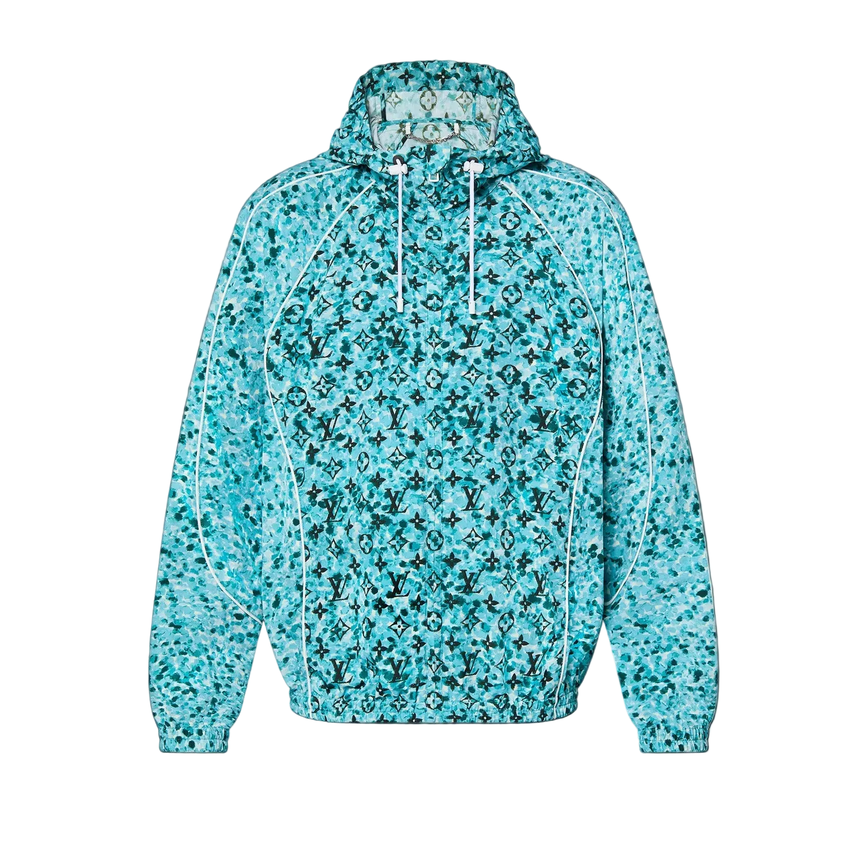 Veste réversible Monogram Louis Vuitton en nylon bleu