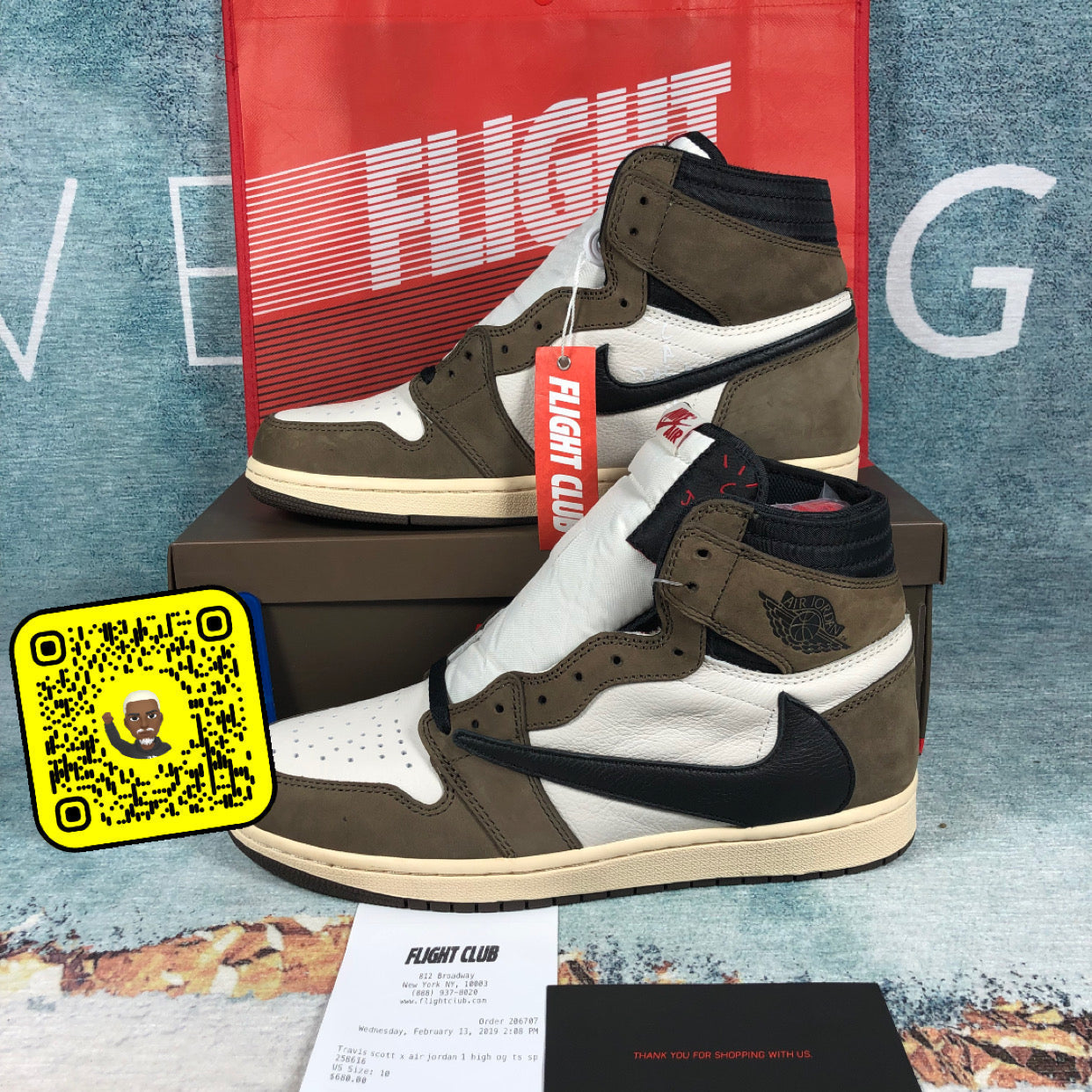 AJ High  travis flight club  X Authentification 1:1 ✔️Facture
