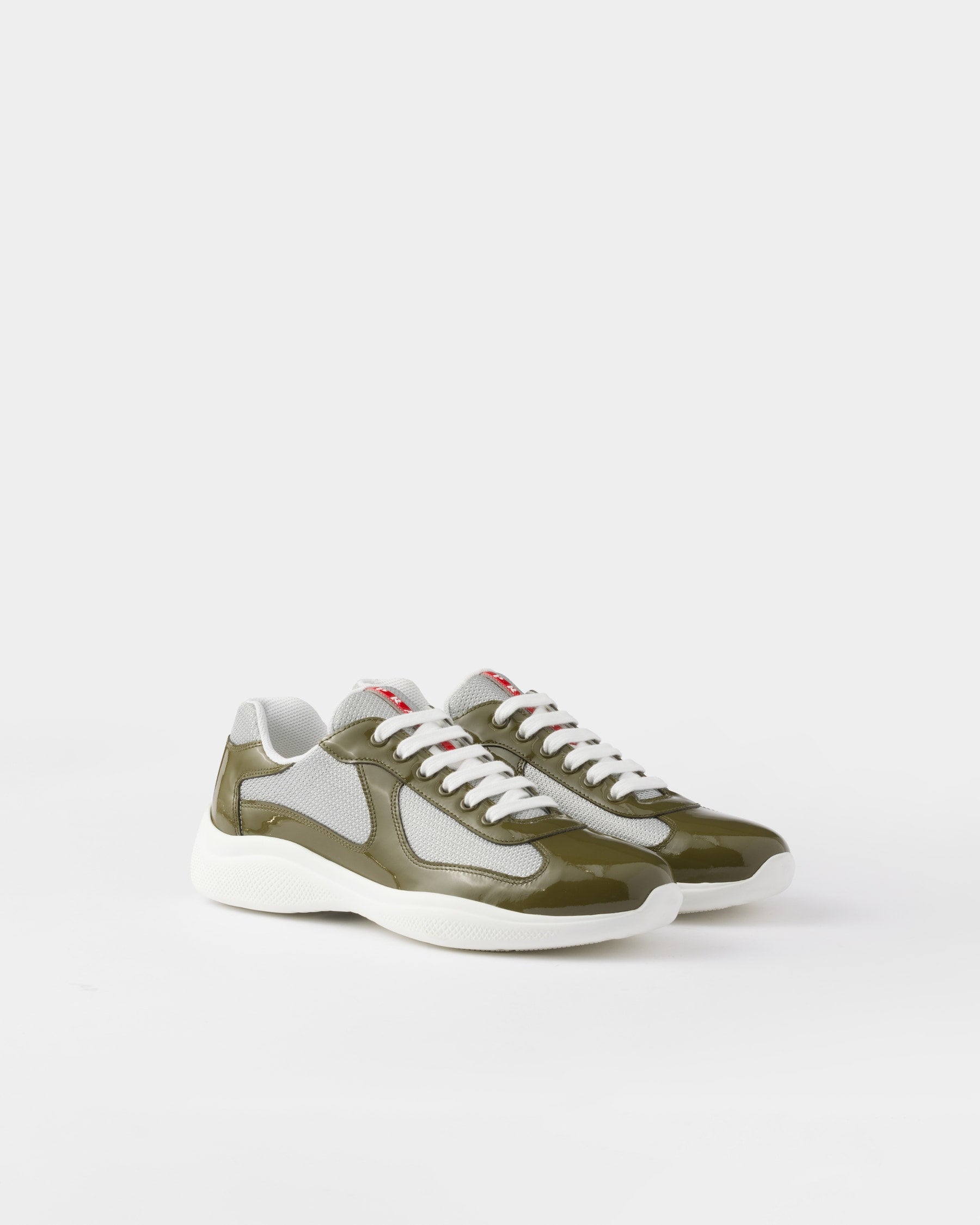 Prada America’s Cup en cuir verni et tissu