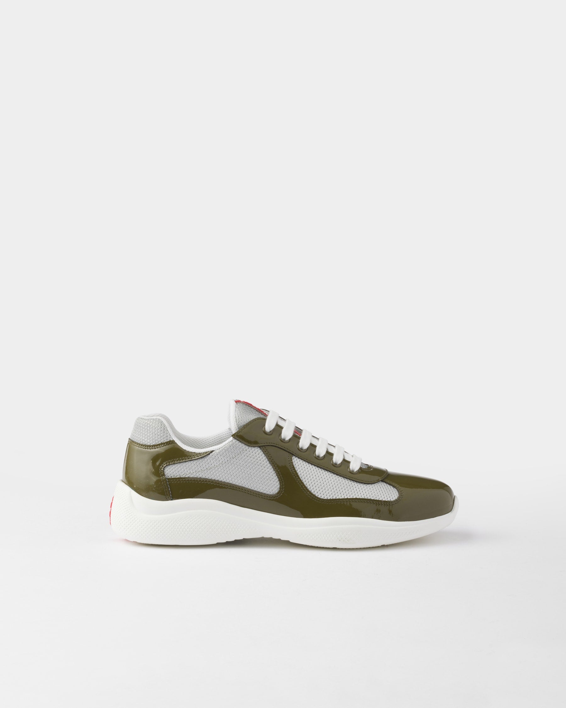 Prada America’s Cup en cuir verni et tissu