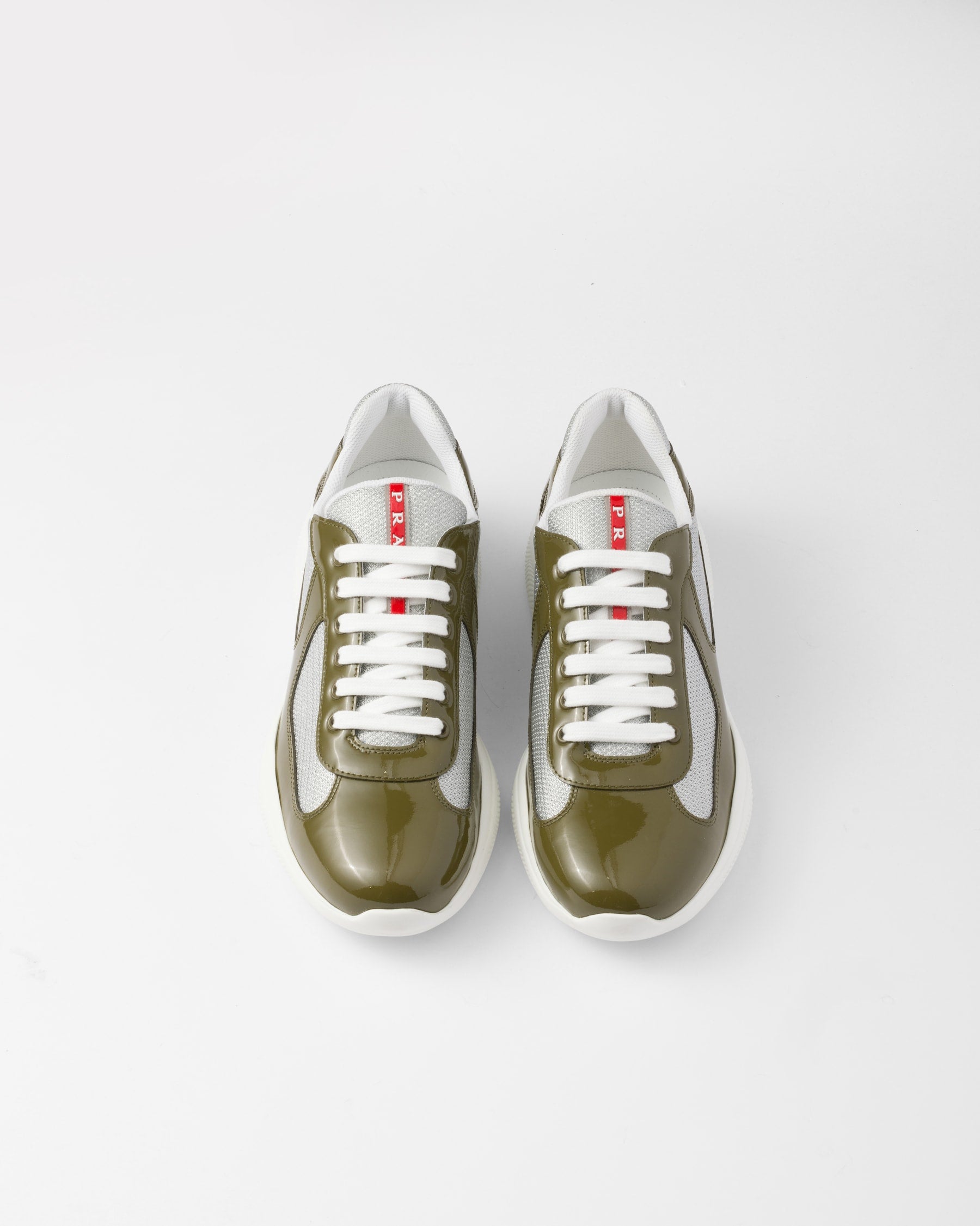 Prada America’s Cup en cuir verni et tissu